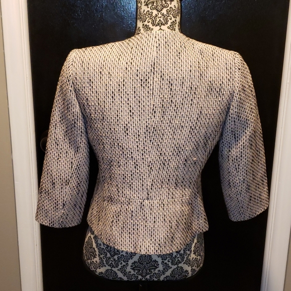 Vince Camuto Tweed Pink & Black Blazer - 373 - Picture 5 of 6